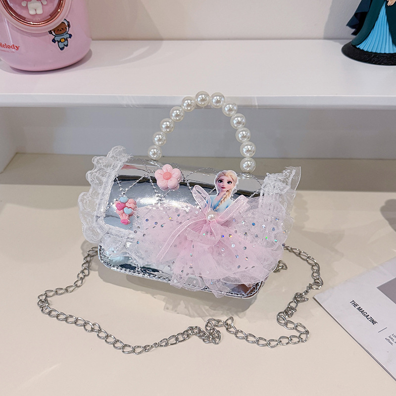 2025 verano nueva bolsa de hombro de viento de fragancia para mujeres espejo para niños extranjero bolsa de combinación Aisha pequeña princesa bolsa de mochila