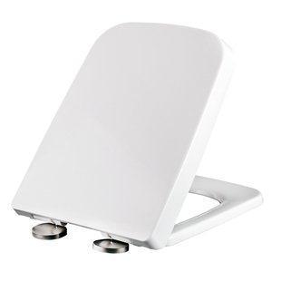 Universal Thickened Square Toilet Seat Cover, Square Toilet Lid, U-Shaped Household Old-Style Toilet Board Accessories, Toilet Ring