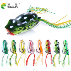 HENGJIA Popular 12g Frog Lure, 5.5cm Lifelike Floating Soft Bait for Black Bass and Bass Fishing