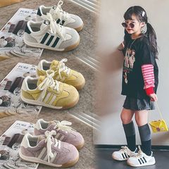 女童鞋2025新款儿童运动时尚轻便女童中大童小女孩休闲跑步德训鞋
