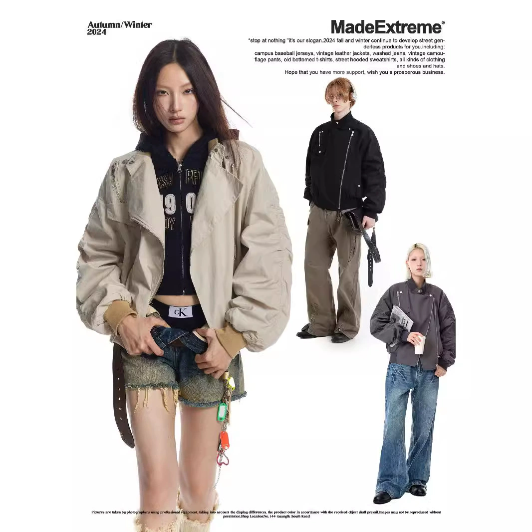 MADEEXTREME американский ретро косой молния