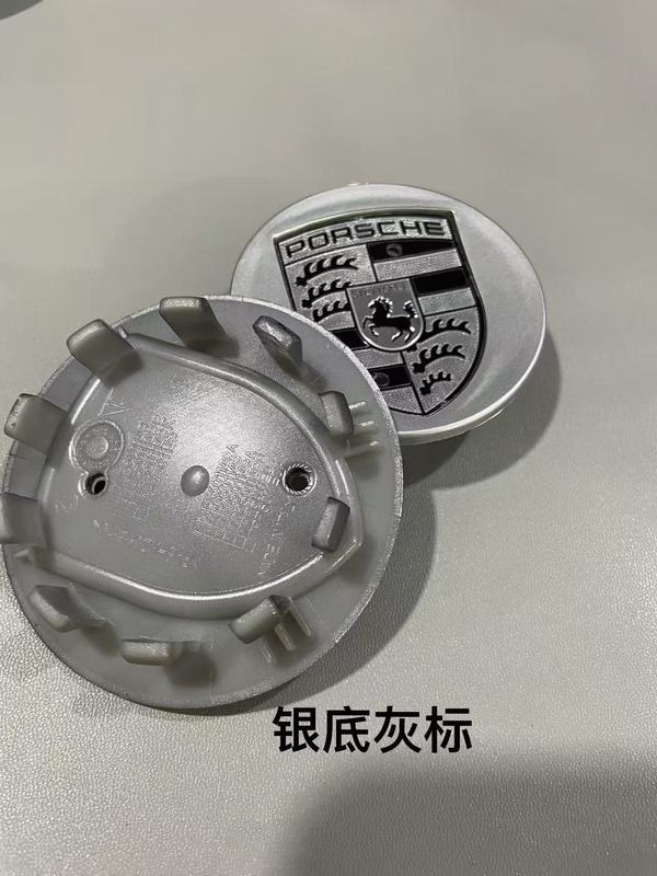 ポルシェオリジナルホイールハブカバーセンターカバー各シリーズ76MM65MMエレガントブラックブライトシルバーマットシルバーグレーカラーラベルに適しています。|undefined