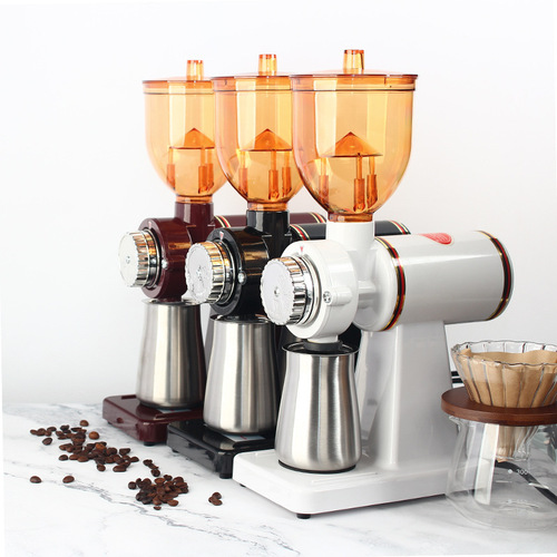 444Z wholesale electric bean grinder household coffee grinder commercial adjustable thickness Italian half pound grinder hand