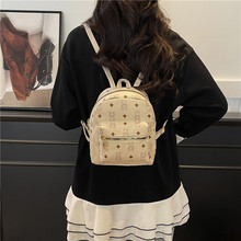 女包2025新款时尚复古小熊印花双肩背包大容量学生书包厂家批发