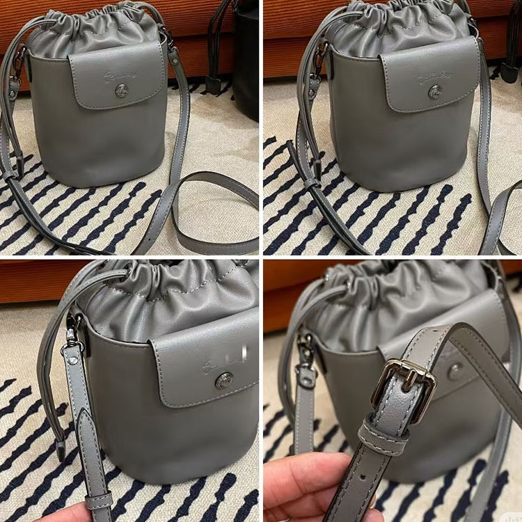 High-Quality Dragon Inlaid 2025 New Cowhide Bucket Wang Manyu Same Style Small Lucky Bag Shoulder Crossbody Bag