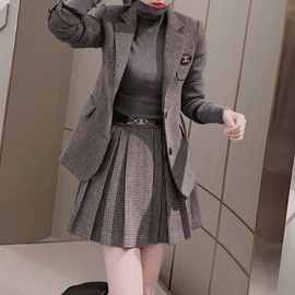 欧洲站轻熟西装套装裙2026春秋新款御姐气质女神范裙子两件套洋气