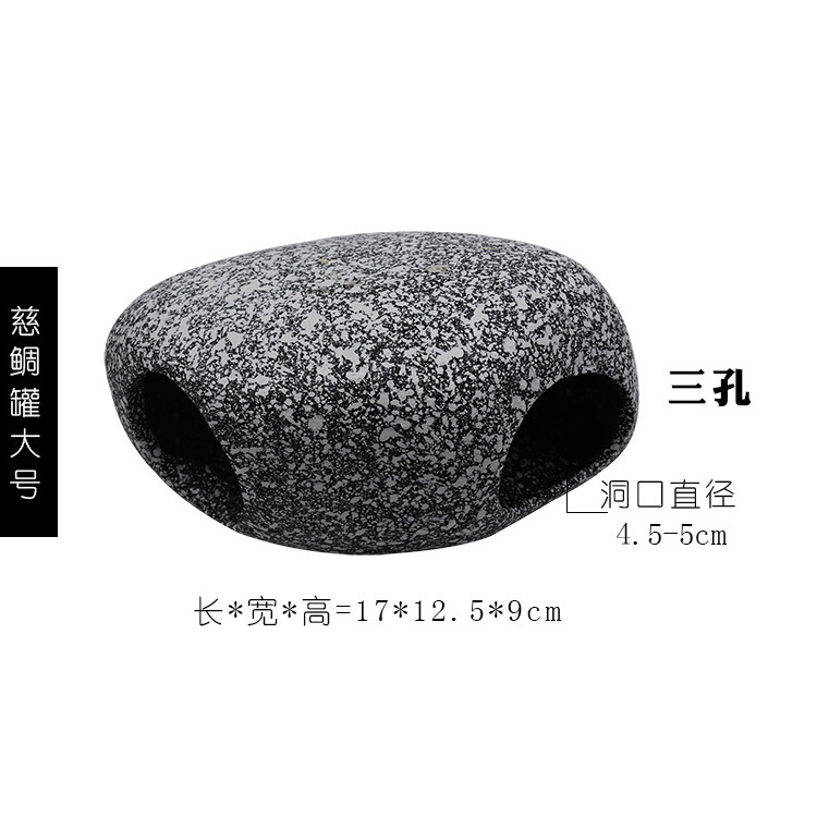 Cueva de reptiles Tanque de pargo de acuario Tanque de barro Acuario de forma especial Paisaje de cueva de piedra Cichlididae Decoración de pecera Casa de refugio