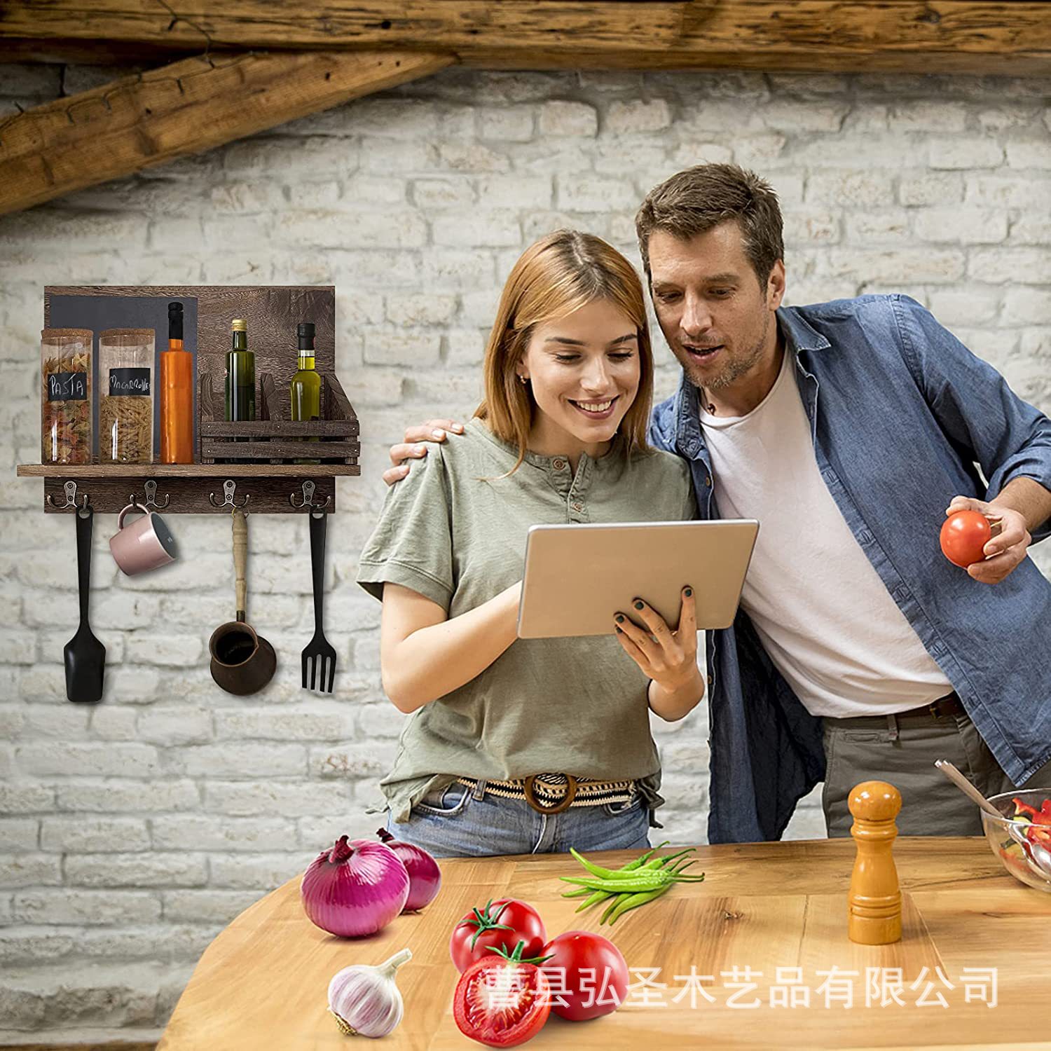 Cocina de pared simple, estante decorativo de pared montado en la pared, tablero de mensajes, cubierta de caja de medidor doméstico