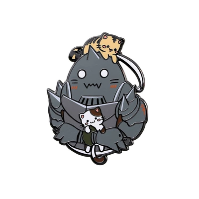 New Anime alvons and Kitten cute brooch steel alchemist Edward pin enamel badge (Yaxa sancaqları) - flxz026