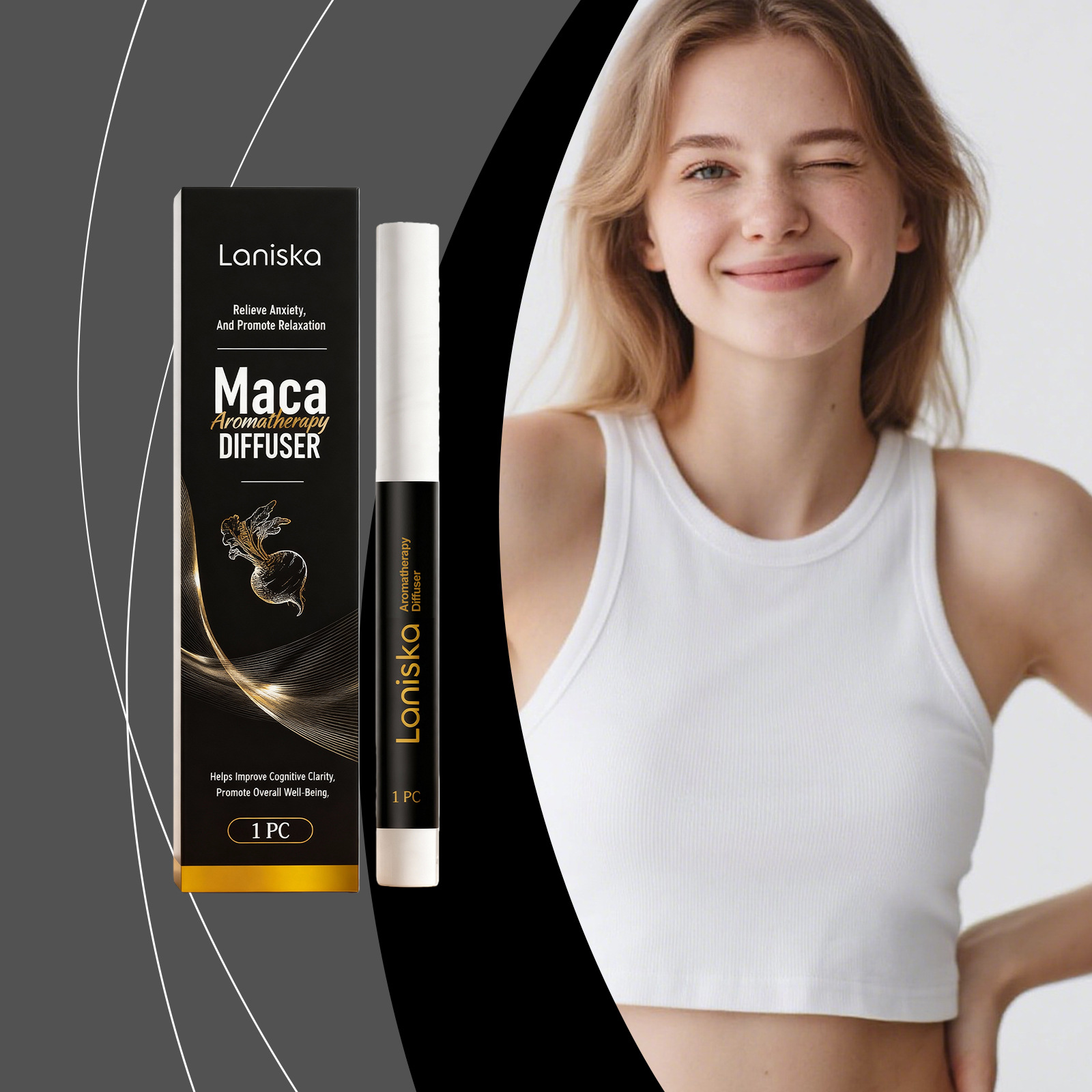 LANISKA 草本香薰鼻吸棒 温和成分滋养呵护鼻部舒适清新护理棒