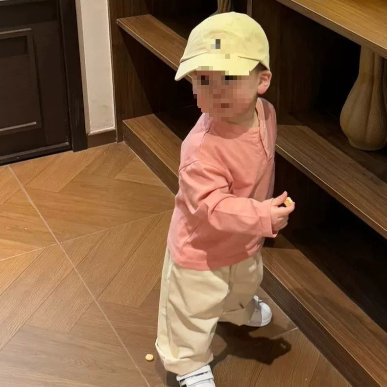 婴儿秋季上衣男宝刺绣长袖T恤休闲长裤套装儿童潮打底衫t0153A063