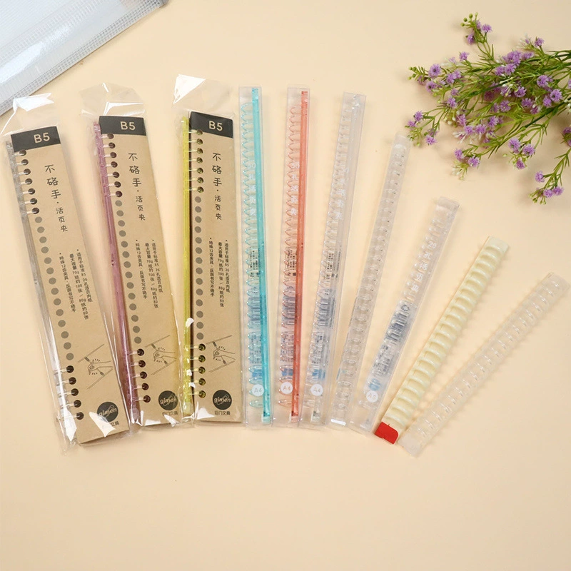 Gimen канцелярские принадлежности для гигантских дверей, катушка с 30 отверстиями, пластиковая зажим с вкладными листами A4 A5 B5, лента для переплета с вкладными листами, 26 отверстий, 20 отверстий