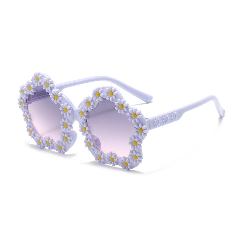 Gafas de Sol Infantiles Forma Margarita de Plástico y AC con Protección UV400 para Fiestas y Fotografía image 5