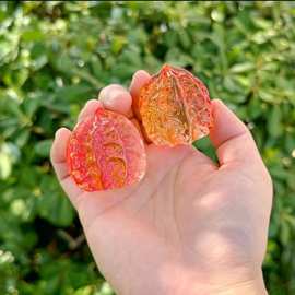 琉璃文玩核桃健身按摩手球手把件玩具客户送礼收藏黄水晶核桃摆件