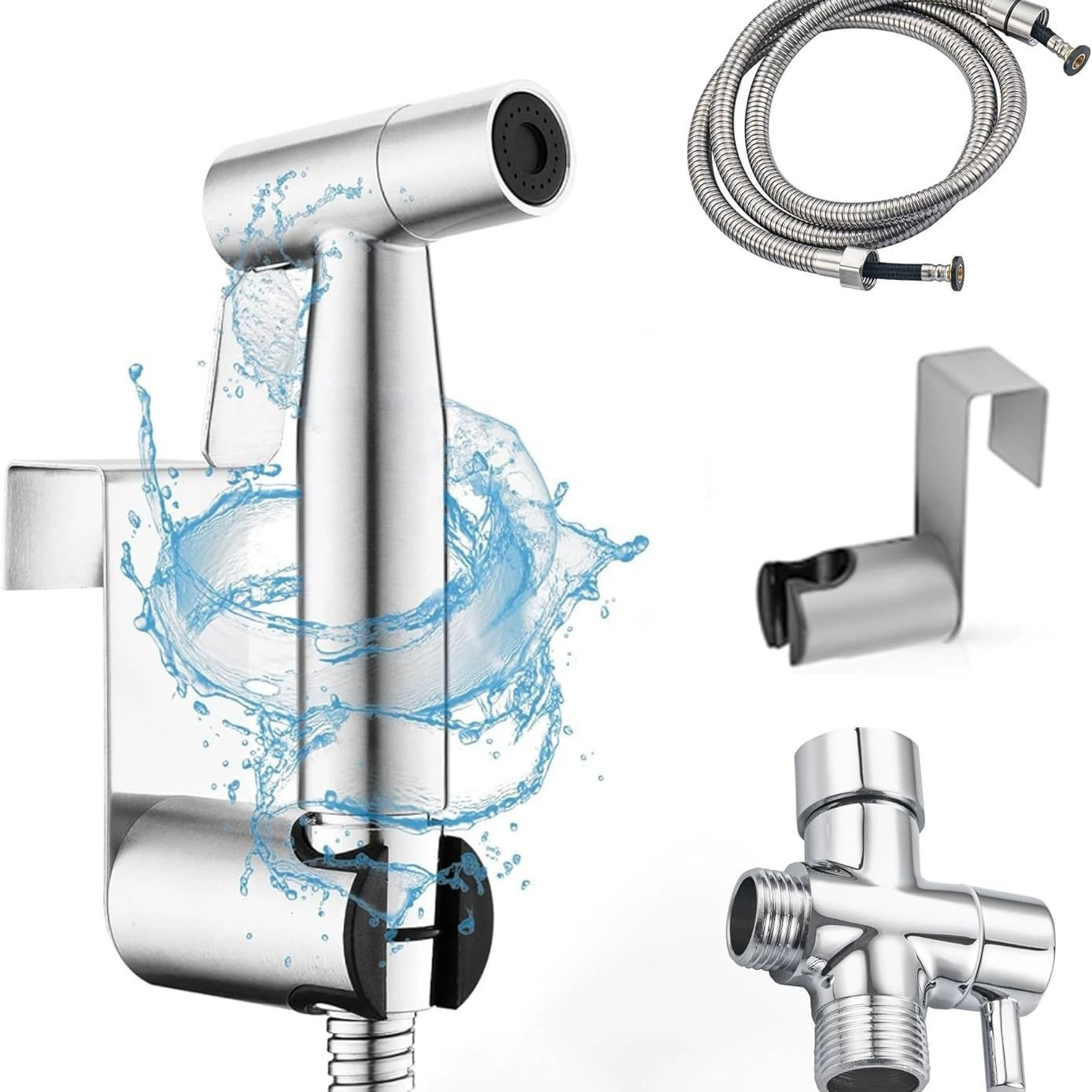 Набор распылителей для унитаза из нержавеющей стали 304, компаньон для унитаза, распределитель воды, биде, чистящая насадка для смывания, усилитель
