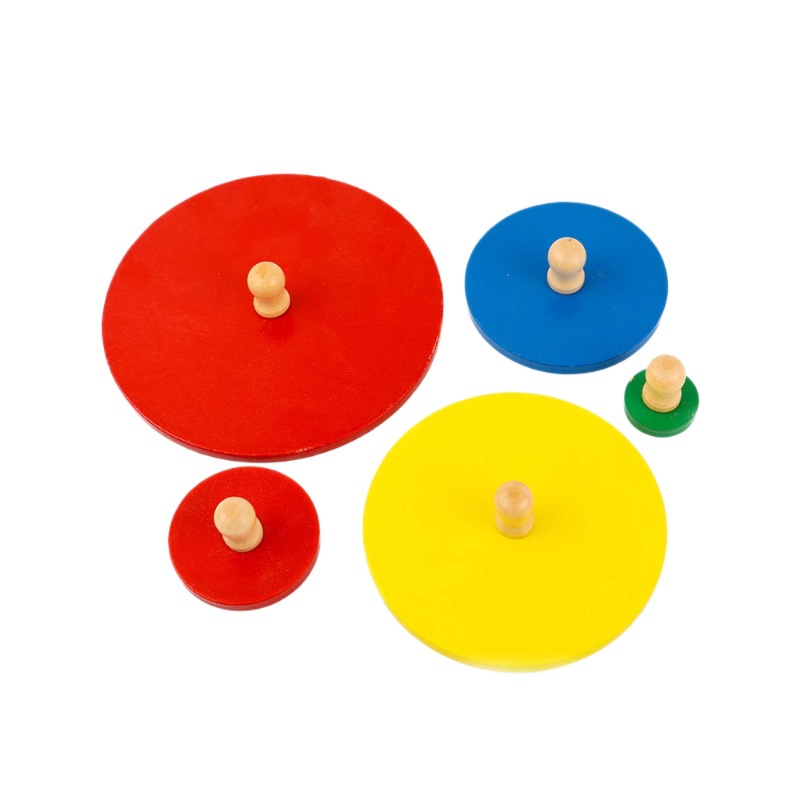 Montessori Infantil Educación Temprana enseñanza rompecabezas Montessori figura geométrica panel forma de madera empuñadura tablero juguete