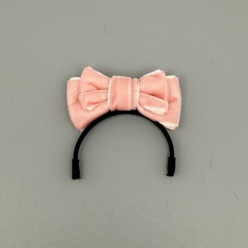 Labubu ラブブリボンヘッドバンドビッグレッドキャンディーカラーのリボンヘッドバンド人形ピンクヘッドバンドアクセサリー|undefined