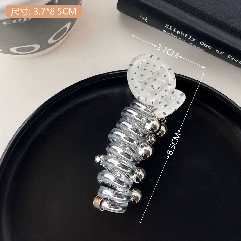 Dulce chica viento línea telefónica lazo para el cabello accesorios para el cabello cuerda para el cabello alta elasticidad no daña el cabello tocado fresco y versátil al por mayor