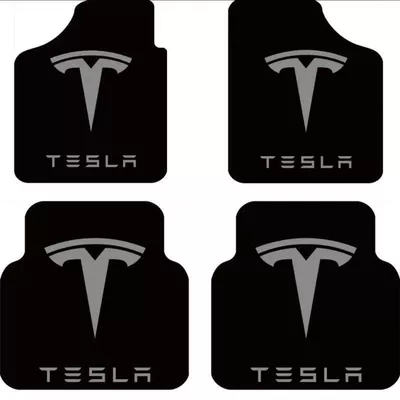 non-slip, with car logo, universal crystal – Universal Foot Pad - tesla-full-set-60505050cm-crystal-velvet-four-piece-set