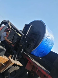 Qingdao Резиновые конвейер производитель ленты стальный проволочный обновление полоса нейлонового рисунка резиновый конвейер температура