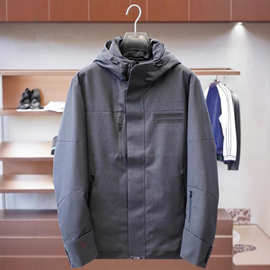 2025新款时尚商务连帽休闲男士羽绒服夹克外套M529
