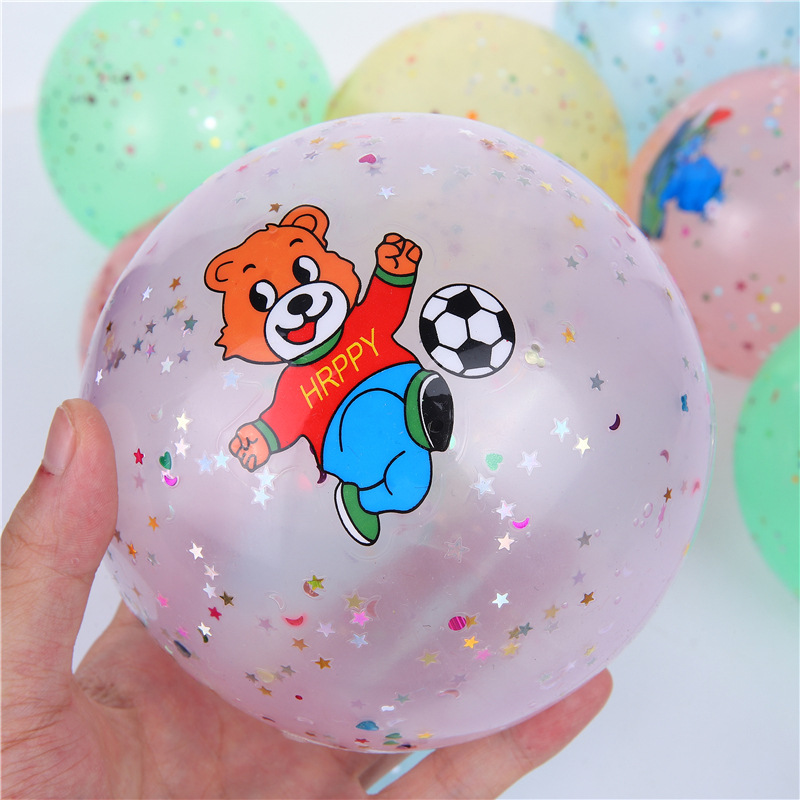 Cartoon inflatable elastic toy for kindergarten PVC for jumping