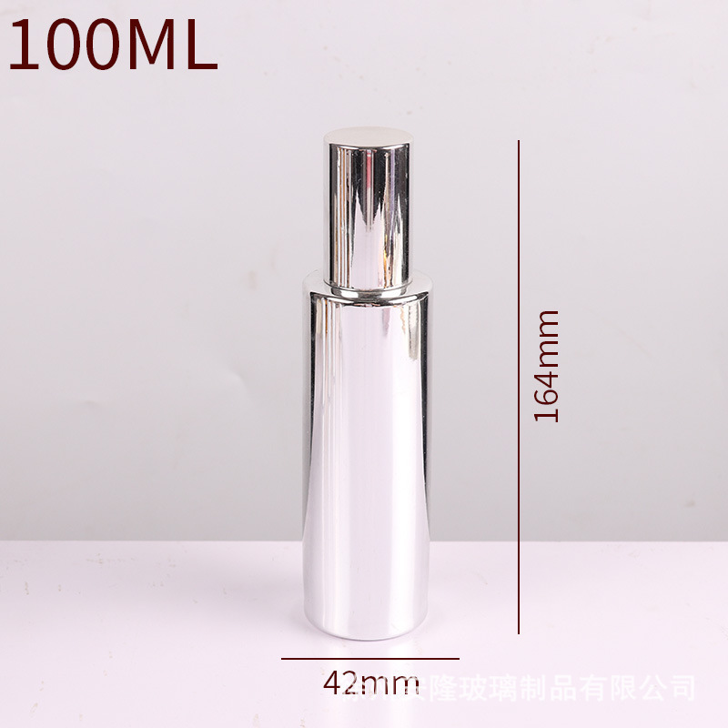 見栄えの良い 10 ミリリットル電気メッキ香水エッセンシャル オイル ガラス ボトルポータブル化粧品サンプル ボトル プレス スプレー ガラス ボトル|undefined