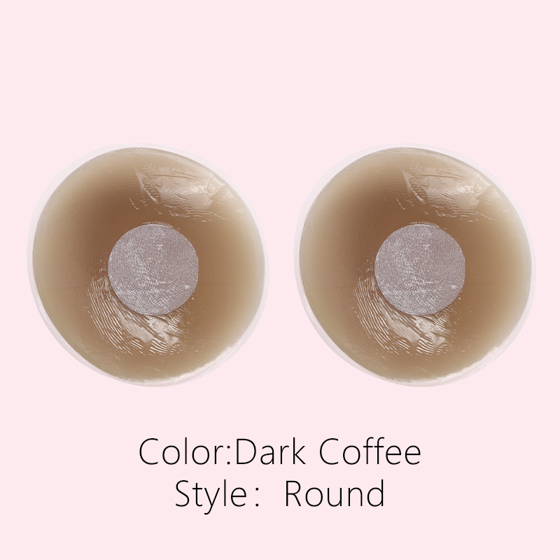 6.5CM 다크 커피 라운드 (단조 천으로 붙여넣기)