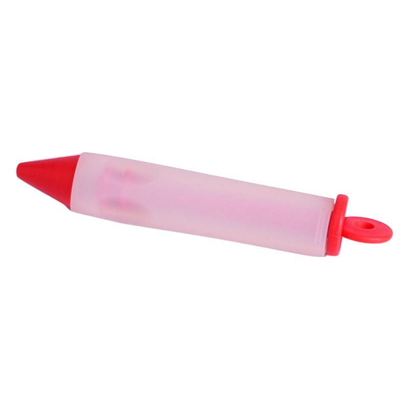 Silicone Decorating Pen Set with 4 Tips, Chocolate Cream Decorating Nozzle, Cake Baking Decorating Pen Bag, Decorating Bottle, Writing Pen
