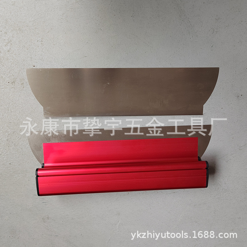 Masilla de pared mortero de cemento pintura de yeso alisado caja de plástico lote gris raspador de acero inoxidable alimentación artefacto