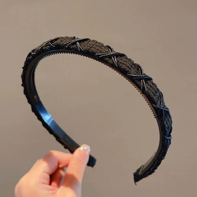 Diadema alta para mujer, nueva colección 2026, accesorio para el cabello estilo Chanel francés, elegante banda ancha para el cabello.