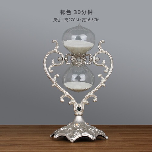 European heart-shaped hourglass timer ornaments home decoration crafts couple love gift gift quicksand ornaments