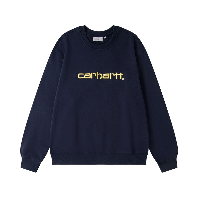 外贸Carhartt WIP卡哈特秋季新款经典刺绣纯棉圆领卫衣男女跨境|undefined