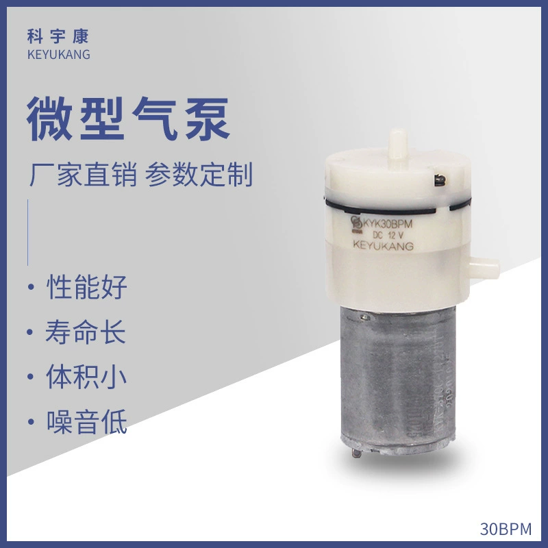 KYK30BPM оптовая продажа с фабрики Миниатюрный Мембранный воздушный насос небольшой воздушный насос маленький молокоотсос горизонтальный бесшумный насос