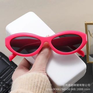 新款美式复古小框墨镜高级感ins网红同款个性猫眼太阳镜防紫外线