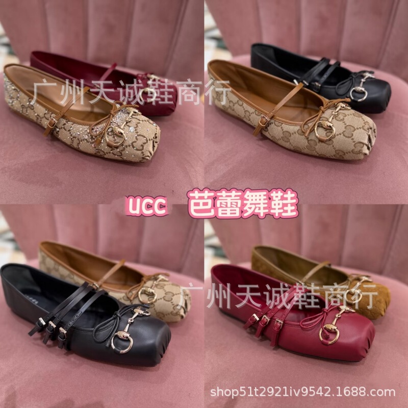 26 New Models of g Brand Ballet Shoes with Horsebit Buckle, Pig Nose Bow, Flat Casual Versatile Mary Jane Shoes for Women 26 New Models of g Brand Ballet Shoes with Horsebit Buckle, Pig Nose Bow, Flat Casual Versatile Mary Jane Shoes for Women