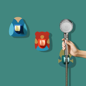 Cartoon Creative ABS Shower Stand with 3619413 Function, No Drilling Required