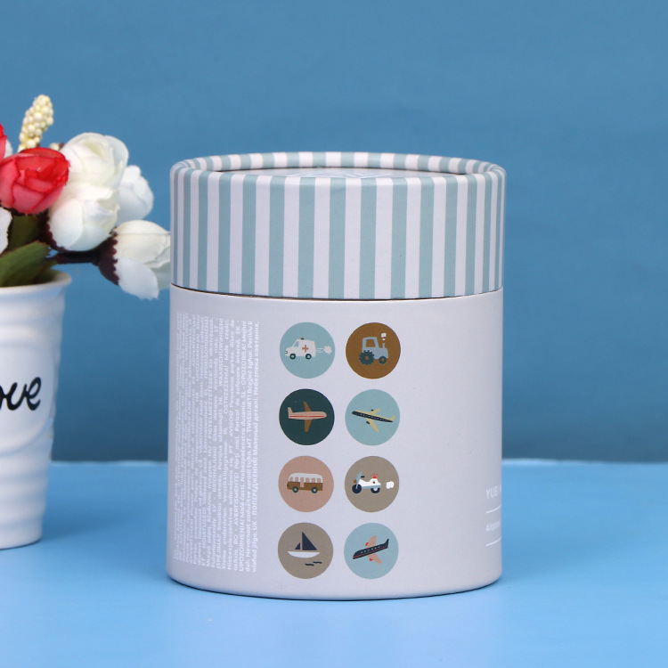 通用纸罐圆筒包装盒茶叶圆形牛皮制作logo食品纸筒密封罐圆桶纸质