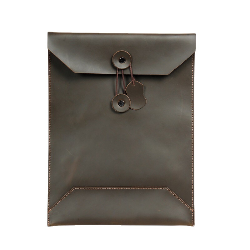 Foreign Trade Wholesale Men's Clutch Bag Envelope Bag Personalized Cowhide Vertical Information File Bag ipad Computer Bag for Hair