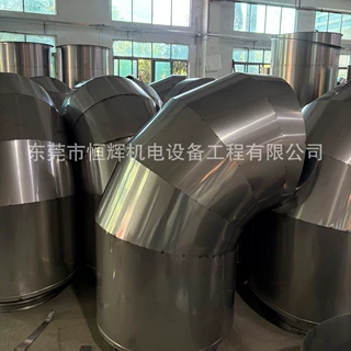 不锈钢风管 双层保温烟管 发电机烟囱恒辉机电风管厂