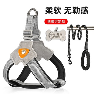 Dog Leash Vest-Style Pet Harness, Dog Walking Leash for Small to Medium-Sized Shiba Inu, Corgi, Bichon, Teddy Dogs