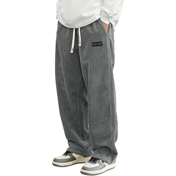 men's corduroy sports trend casual trousers for leisure
