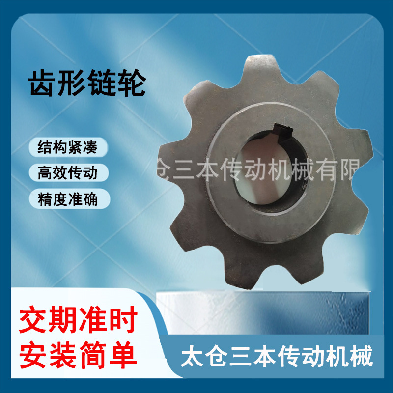 RF2030VRP链轮自行车45#钢传动输送链轮耐磨双节距工业倍速链轮