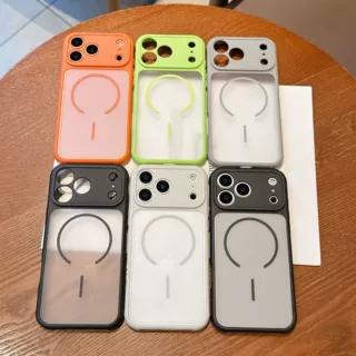 适用iPhone18Promax手机壳磨砂肤感磁吸苹果17四角防摔全包保护套