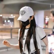 韩国Marddi赵露思安宥真同款棒球帽刺绣百搭显瘦帽子徽章棒球帽