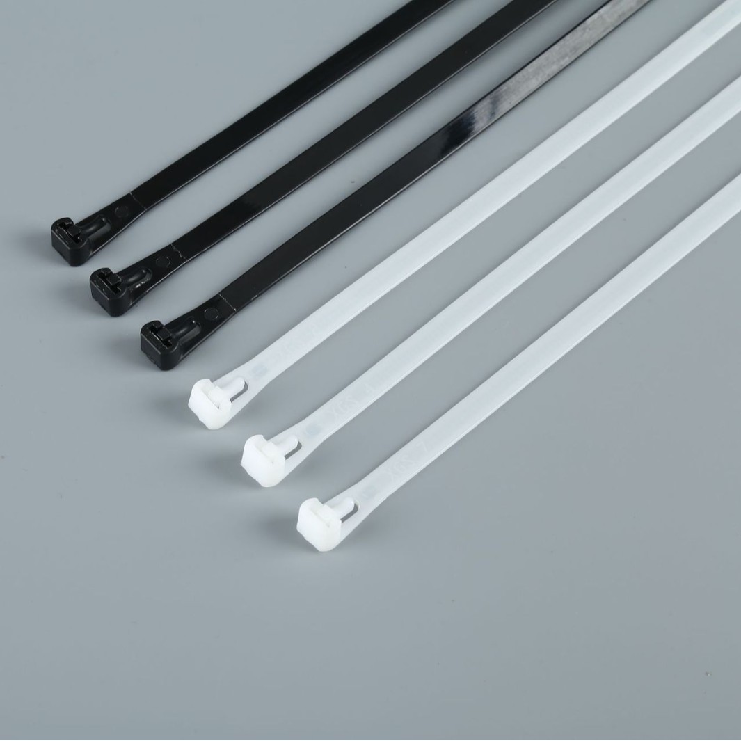 可退式尼龙扎线带UL认证 防火等级94V-2 白色100根/包  活扣扎带