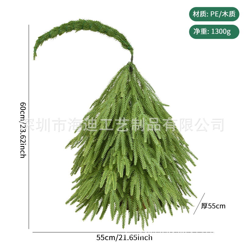 Navidad nuevo PE cuello inclinado árbol de Navidad simulación de escritorio ornamentos bonsai decoración árbol