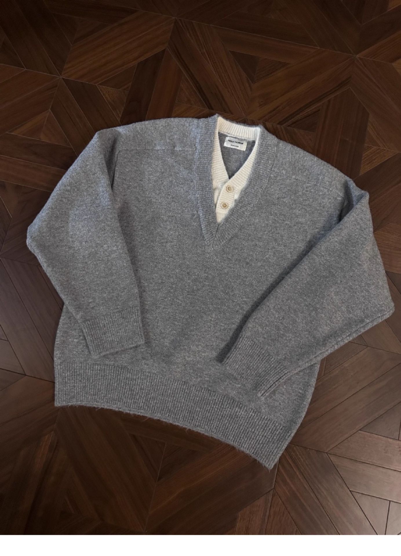 Herren V-ausschnitt Strickpullover Im Retro Preppy Stil Für Winter_voghion.com