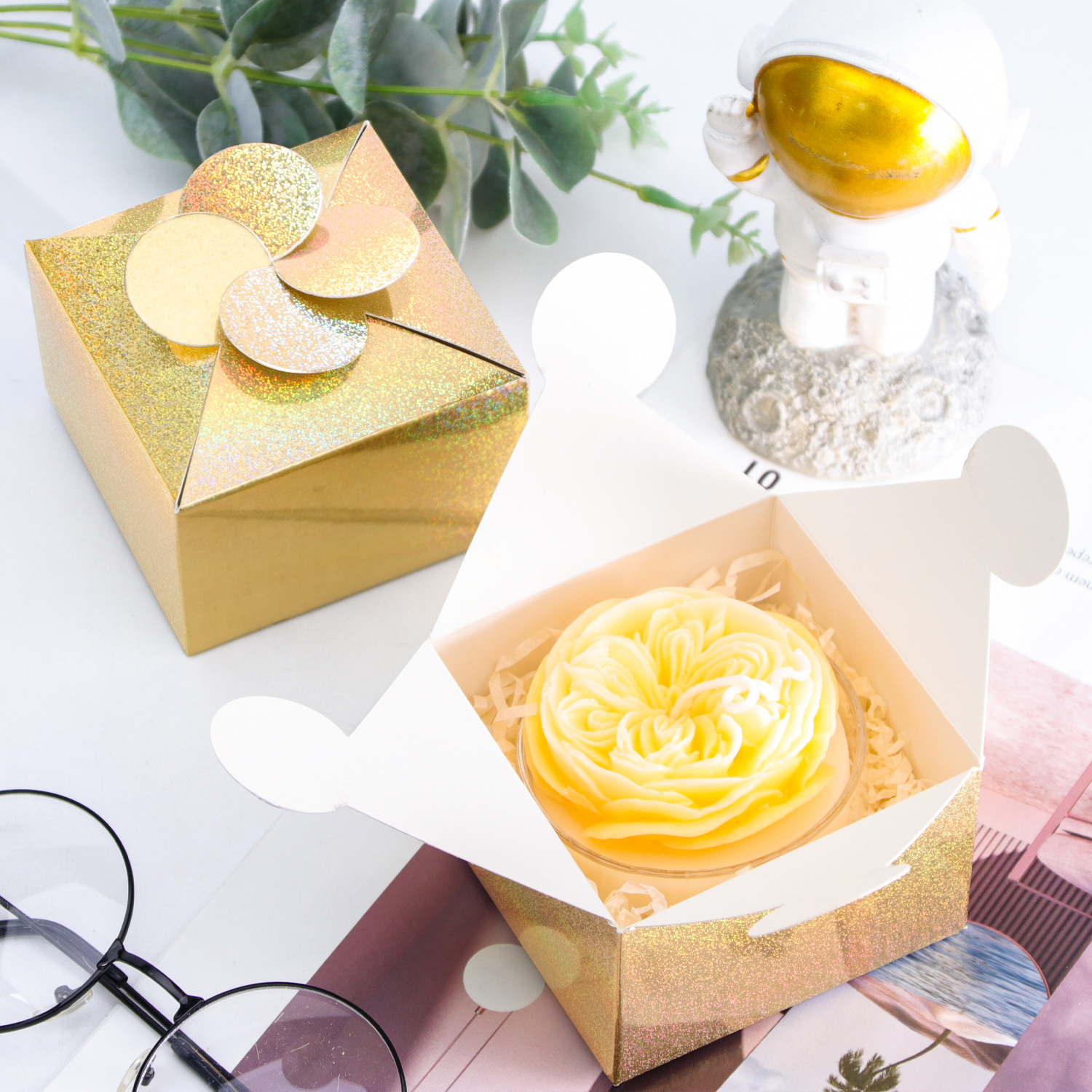 13g Weight Gift Box Event & Party Supplies 1 Piece Quantity Holiday, Wedding, Party Occasion Wedding Festival Solid Color Pattern Wedding Solid Color Paper Holiday Wedding Party Gift Box Gift Wrapping Supplies 16