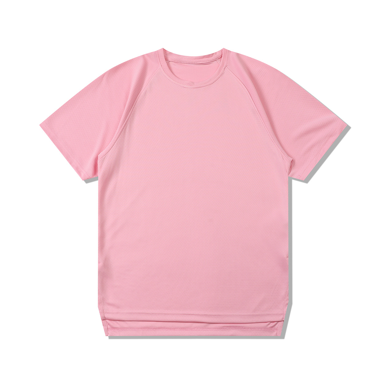 Hombre deportivo ocio mangas cortas T gran agujero de ventilación color combinado ropa de trabajo de secado rápido impresión logotipo camiseta ropa deportiva fitness